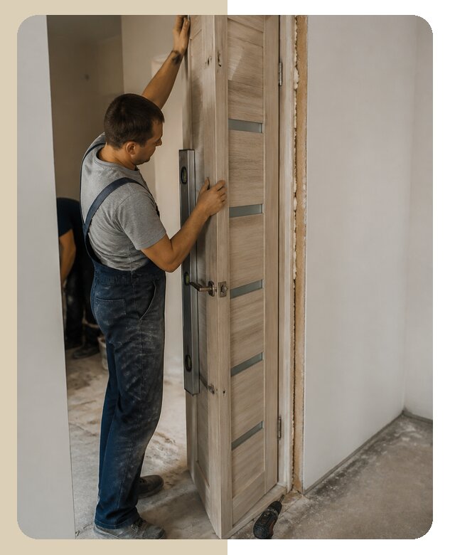Профессиональная установка ламинированной двери в Лангепасе