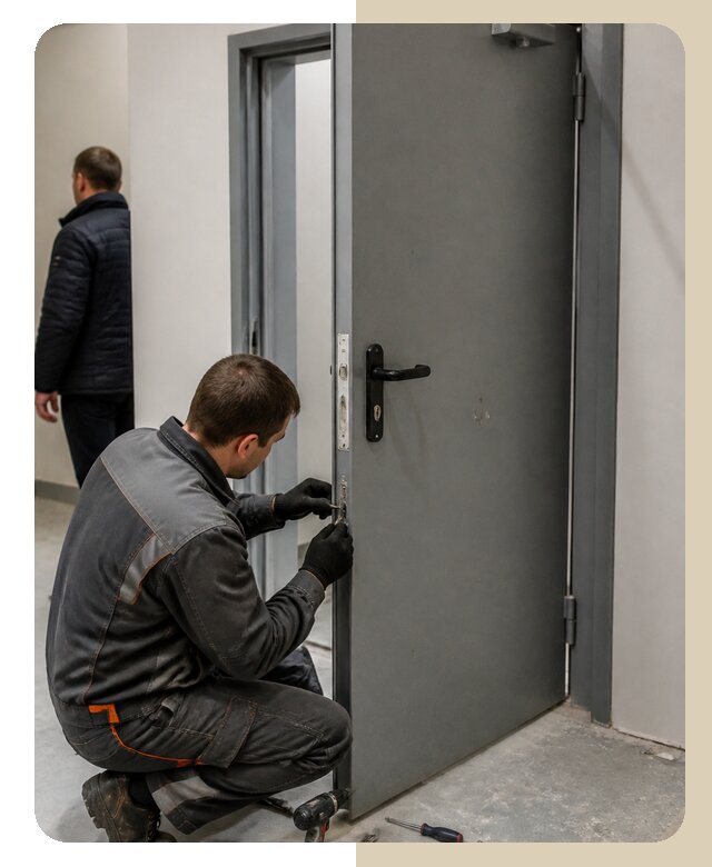 Ремонт противопожарной двери в Лангепасе по цене 6565 р. | ДвериЛегко-Лнг