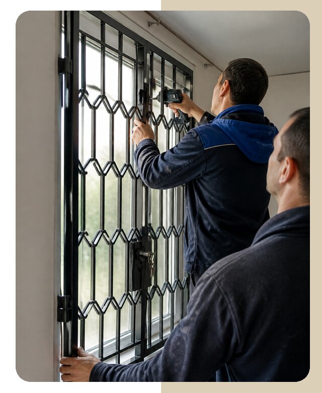 Установка распашных решеток в Лангепасе цена от 6565 р. | ДвериЛегко-Лнг